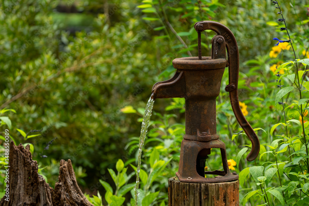 Alte Gartenpumpe. Foto: Gordon (Adobe Stock)