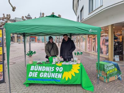 Wahlkampfstand Grüne Groß-Gerau