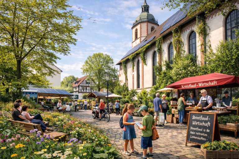 GRÜNtopia: In der Kernstadt  wohnen und einkaufen im Jahr 2036