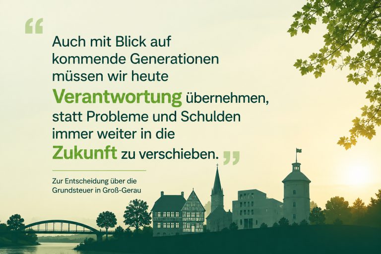 Warum wir Grünen der Erhöhung der Grundsteuer zugestimmt haben