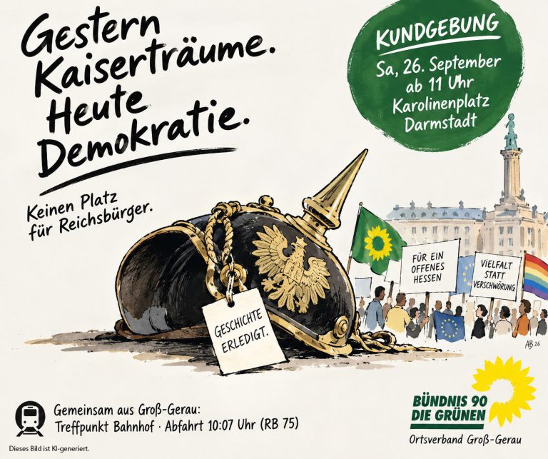 Demokratie sichtbar machen – Kundgebung in Darmstadt