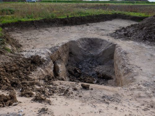 Noch so ein Zeugnis intensiven Bauens? Ach, die Archäologen waren das. 