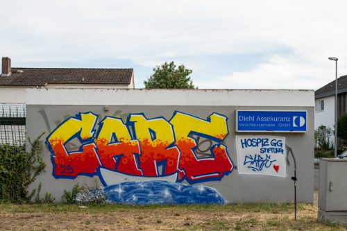 Graffito zum Hospiz Groß-Gerau. Foto: Ulla Blohberger