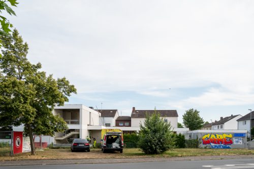 Blick auf das Gelände des Hospiz Groß-Gerau. 
