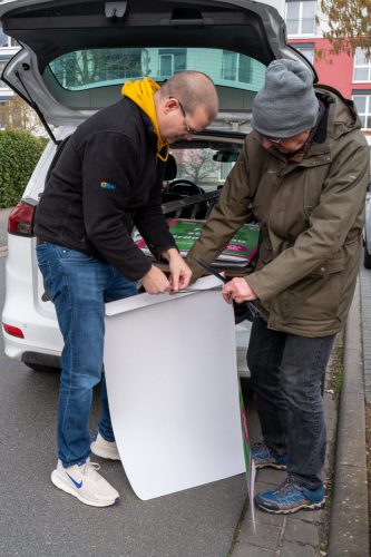Plakataktion Grüne Groß-Gerau