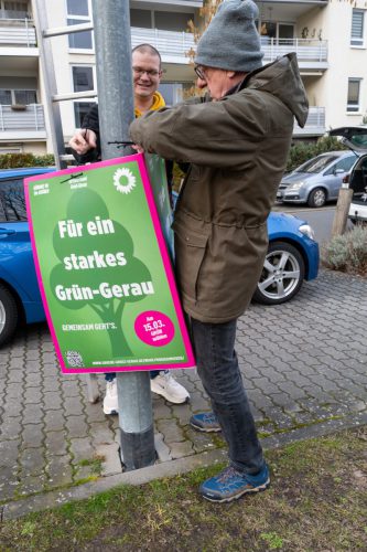 Plakataktion Grüne Groß-Gerau