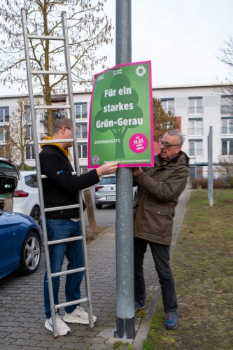 Plakataktion Grüne Groß-Gerau