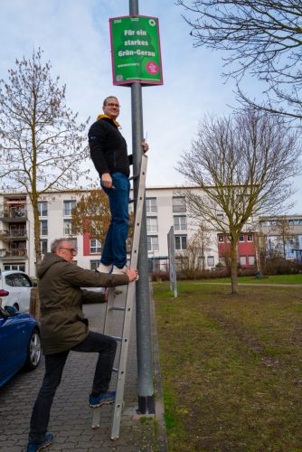 Plakataktion Grüne Groß-Gerau