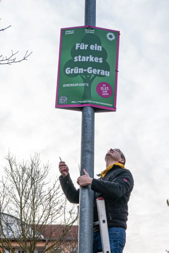 Plakataktion Grüne Groß-Gerau